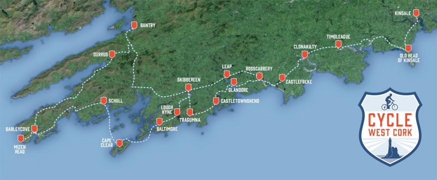 cycle west cork map